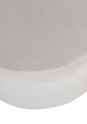 VENTURE DESIGN Dunken Pouf, mit Stauraum, Zylinder – beige Teddybär-Stoff Polyester (51)