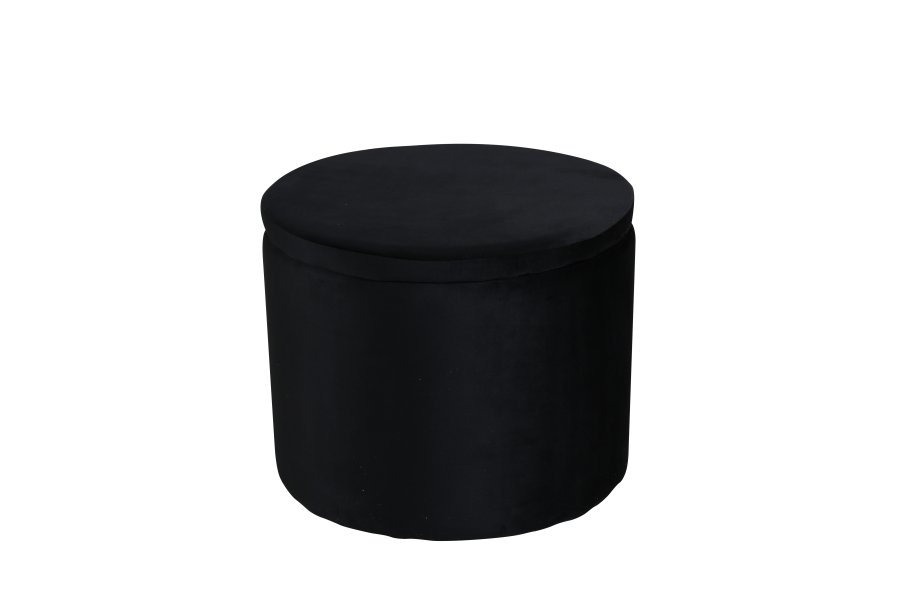 VENTURE DESIGN Dunken Pouf, mit Stauraum, Zylinder – Teddybär-Stoff Polyester (51)