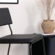 VENTURE DESIGN Kenth spisestuestol - sort PU/polyester og sort stl