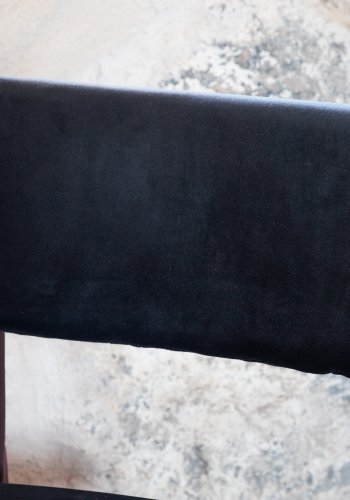 VENTURE DESIGN Kenth spisestuestol - sort flyel/polyester lin og sort stl