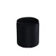 VENTURE DESIGN Limpen puff, med oppbevaring, sylinder - svart flyel (32)