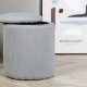 VENTURE DESIGN Limpen puff, med oppbevaring, sylinder - gr flyel (32)