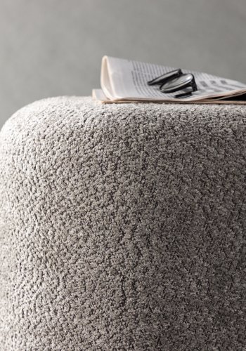 VENTURE DESIGN Pegpuff, rund - gr bouclé (46)