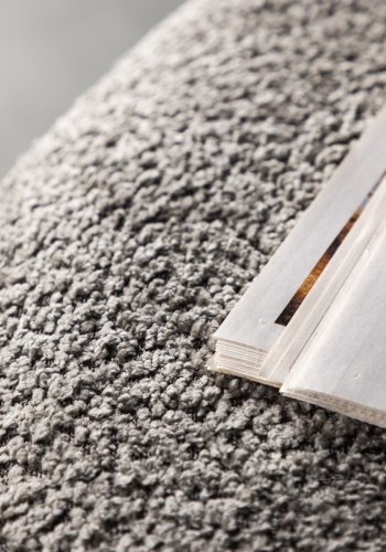 VENTURE DESIGN Pegpuff, rund - gr bouclé (46)