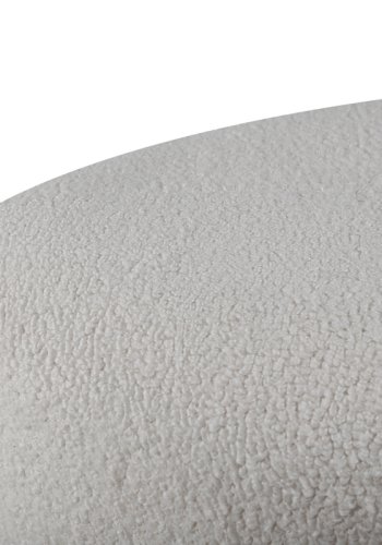 VENTURE DESIGN Pegpuff, trekantet - hvit teddystoff polyester