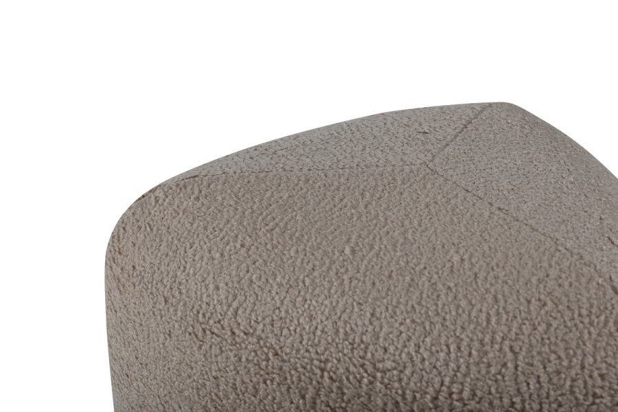 VENTURE DESIGN Pegpuff, trekantet - beige teddystoff polyester