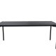 VENTURE DESIGN Pelle spisebord, rektangulrt - svart finer og sort stl (190x90)