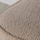 VENTURE DESIGN Piff-puff, firkantet - beige teddystoff polyester (44x44)