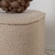 VENTURE DESIGN Piff-puff, firkantet - beige teddystoff polyester (44x44)