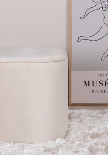 VENTURE DESIGN Piff-puff, firkantet - beige flyel (44x44)