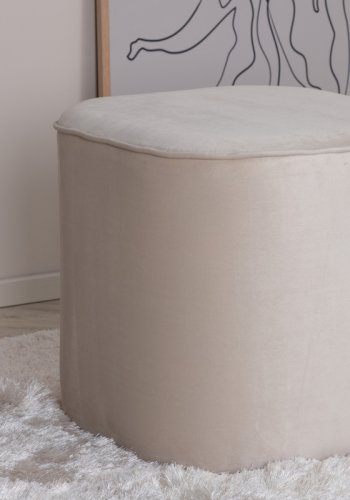 VENTURE DESIGN Piff-puff, firkantet - beige flyel (44x44)