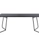 VENTURE DESIGN Pippi spisebord, rektangulrt - svart finer og sort stl (190x90)