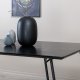 VENTURE DESIGN Pippi spisebord, rektangulrt - svart finer og sort stl (190x90)
