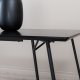 VENTURE DESIGN Pippi spisebord, rektangulrt - svart finer og sort stl (190x90)