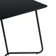 VENTURE DESIGN Pippi spisebord, rektangulrt - svart finer og sort stl (190x90)