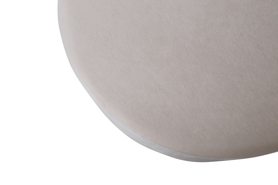 VENTURE DESIGN Grytepuff, rund - beige flyel og svart stl (40)