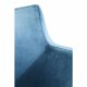 KARE DESIGN Mode Velvet Bluegreen spisebordsstol - petrol polyester/natur bg, m. armln