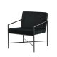 VENTURE DESIGN Rakel lenestol - svart flyel og sort stl