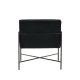 VENTURE DESIGN Rakel lenestol - svart flyel og sort stl