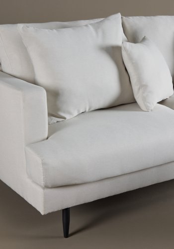 VENTURE DESIGN Sofia 3 pers. sofa - beige polyester og sort stl