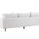 VENTURE DESIGN Sofia 3 pers. sofa - beige polyester og sort stl