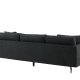 VENTURE DESIGN Sofia 3-seters sofa - sort polyester og sort stl