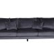 VENTURE DESIGN Sofia 3-seters sofa - mrkegr flyel og sort stl