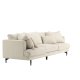 VENTURE DESIGN Sofia 3 pers. sofa - beige fljl og sort stl