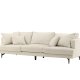 VENTURE DESIGN Sofia 3 pers. sofa - beige fljl og sort stl
