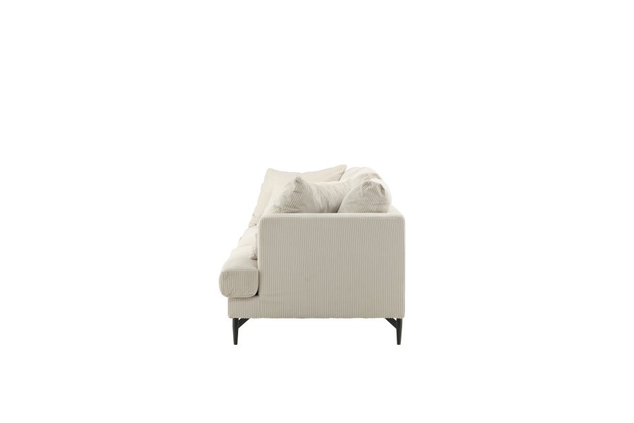 VENTURE DESIGN Sofia 3 pers. sofa - beige fljl og sort stl