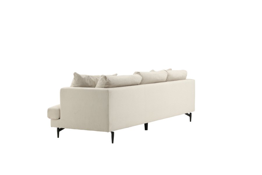 VENTURE DESIGN Sofia 3 pers. sofa - beige fljl og sort stl