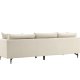 VENTURE DESIGN Sofia 3 pers. sofa - beige fljl og sort stl