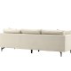 VENTURE DESIGN Sofia 3 pers. sofa - beige fljl og sort stl