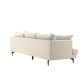 VENTURE DESIGN Sofia 3 pers. sofa - beige fljl og sort stl