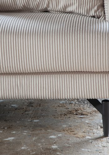 VENTURE DESIGN Sofia 3 pers. sofa - beige fljl og sort stl