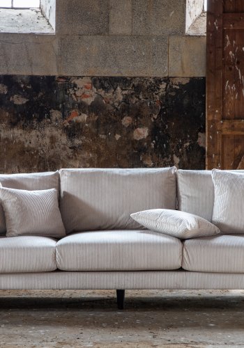 VENTURE DESIGN Sofia 3 pers. sofa - beige fljl og sort stl