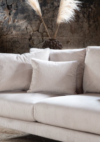 VENTURE DESIGN Sofia 3 pers. sofa - beige fljl og sort stl