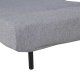 VENTURE DESIGN Vicky sovesofa, enkelt - gr polyester og svart stl (190x73)