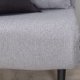 VENTURE DESIGN Vicky sovesofa, enkelt - gr polyester og svart stl (190x73)