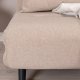 VENTURE DESIGN Vicky sovesofa, enkelt - brun polyester og svart stl (190x73)