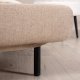 VENTURE DESIGN Vicky sovesofa, enkelt - brun polyester og svart stl (190x73)