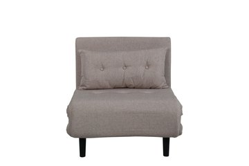 VENTURE DESIGN Vicky sovesofa, enkelt - brun polyester og svart stl (190x73)