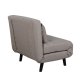 VENTURE DESIGN Vicky sovesofa, enkelt - brun polyester og svart stl (190x73)