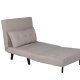 VENTURE DESIGN Vicky sovesofa, enkelt - brun polyester og svart stl (190x73)