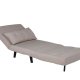 VENTURE DESIGN Vicky sovesofa, enkelt - brun polyester og svart stl (190x73)