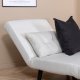 VENTURE DESIGN Vicky sovesofa, enkelt - beige polyester og svart stl (190x73)