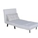 VENTURE DESIGN Vicky sovesofa, enkelt - beige polyester og svart stl (190x73)