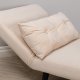 VENTURE DESIGN Vicky sovesofa, enkelt - beige flyel og svart stl (190x73)