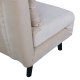 VENTURE DESIGN Vicky sovesofa, enkelt - beige flyel og svart stl (190x73)