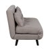 VENTURE DESIGN Vicky sovesofa, dobbel - brun polyester og svart stl (190x120)
